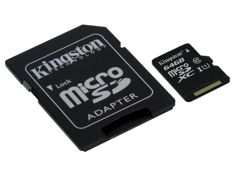 Kingston microSDXC 64GB Class 10 UHS-I (SDC10G2/64GB)