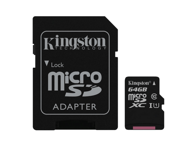 Kingston microSDXC 64GB Class 10 UHS-I (SDC10G2/64GB)