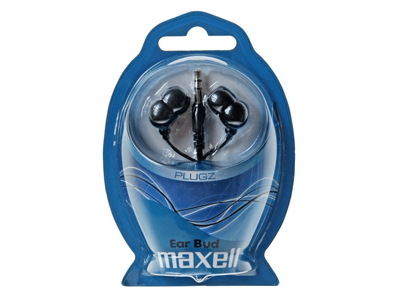Maxell PLUGZ Szilikonos Fülhallgató, Fekete