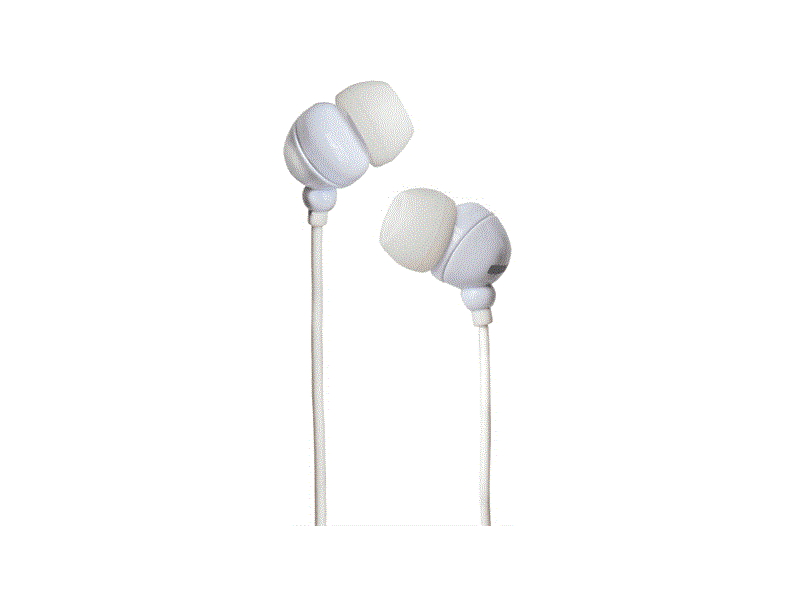 Maxell PLUGZ Szilikonos Fülhallgató, Fehér