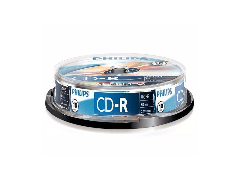 Philips írható CD 10 db-os Cake Box