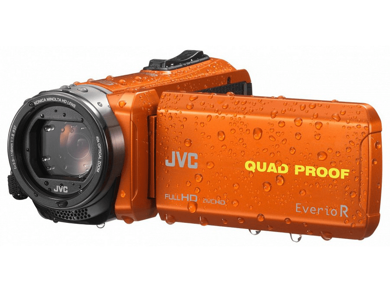 JVC GZ-R435D Víz, ütés,fagyás és porálló Kamera, Narancs