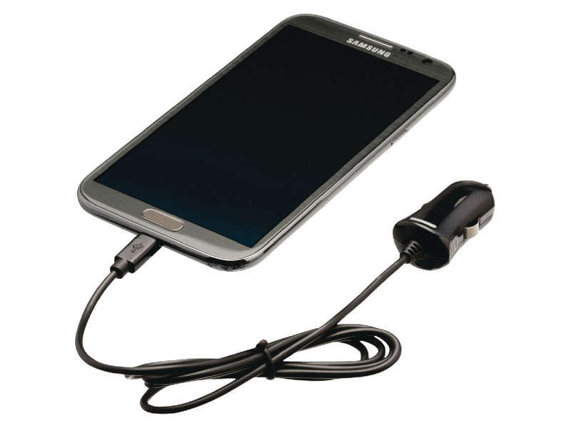 Autós Töltő 2.1 A Micro USB Fekete