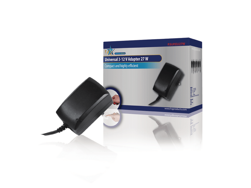 HQ univerzális AC-DC táp 3 - 12 V 27 W