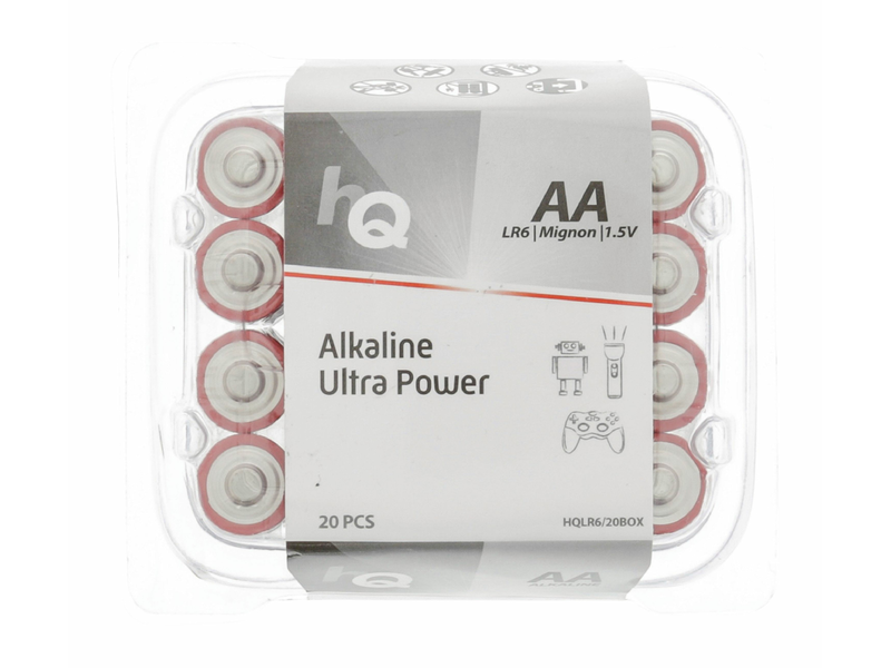 HQ Alkáli AA elem, 20 darabos doboz (HQLR6/20BOX)