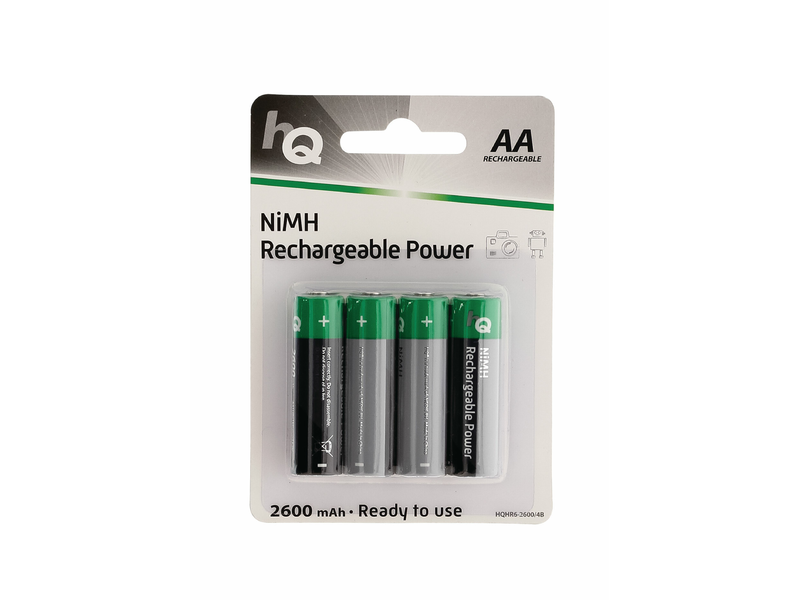 HQ NiMH ceruzaelem AA 1.2V 2600mAh 4-Bliszter (HQHR6-2600/4B)
