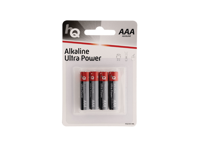 HQ Alkáli AAA elem, 4 darabos bliszter (HQLR03/4BL)