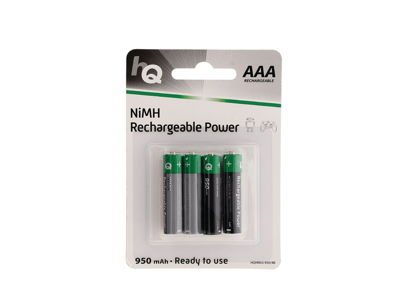 HQ NiMH Akkumulátor AAA 1.2 V 950 mAh 4-Bliszter (HQHR03-950/4B)