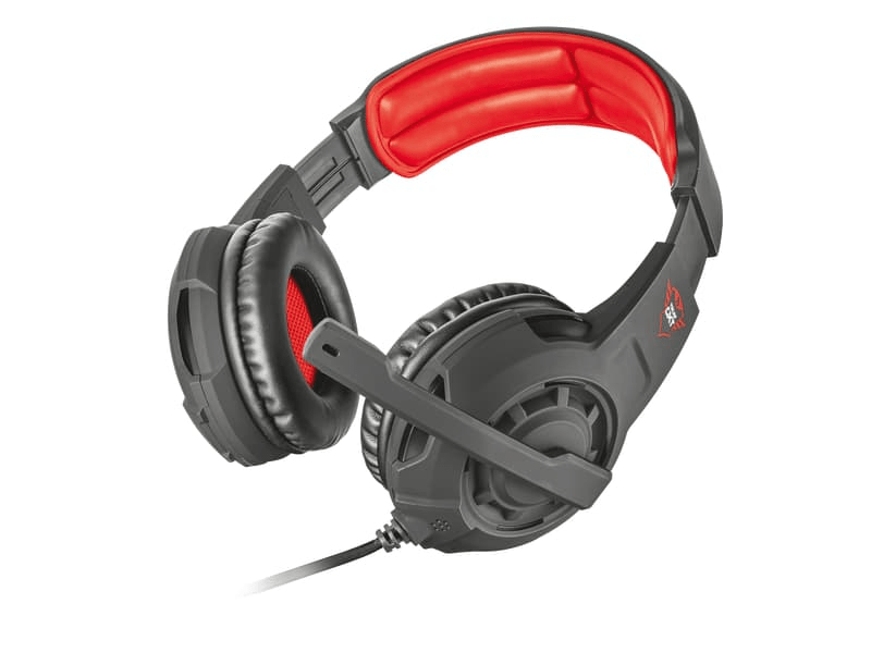 Trust 21187 GXT 310 Radius Gaming Headset, Fekete/Piros