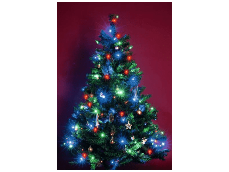 HOME LED-es beltéri fényfüzér, színes, 50 LED (KI 50C LED/M)