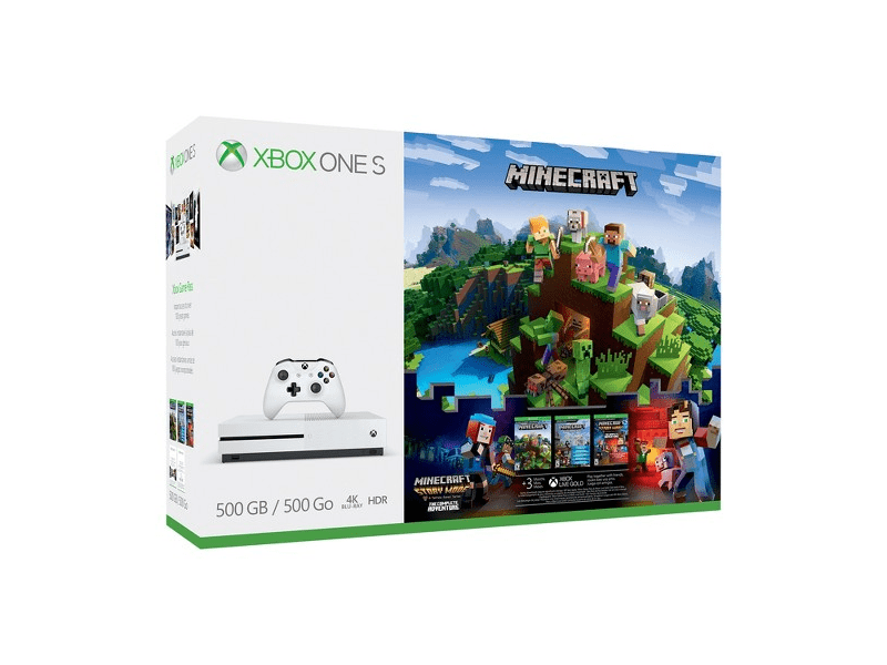 Xbox One S 500GB + 2 Minecraft + The Crew + Steep + 3 havi LIVE