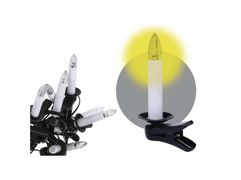 EMOS Karácsonyi dekoráció GYERTYA 20LED 7M WW (ZY1424)