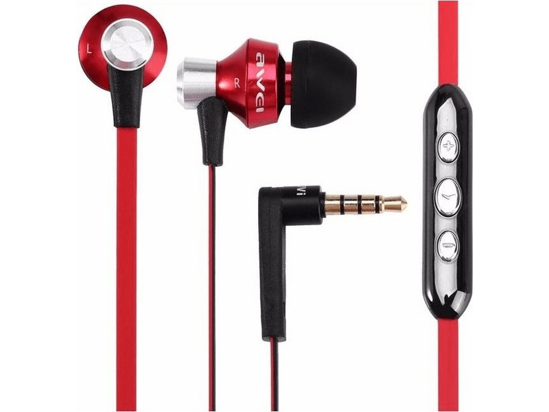 Awei ES950VI In-Ear Fülhallgató, Piros