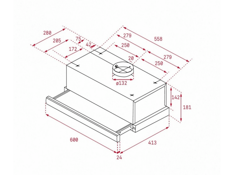 TEKA TL 6310 Teleszkópos páraelszívó