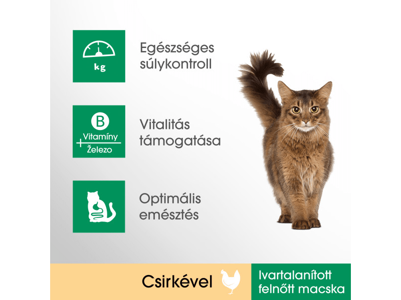 PERFECT FIT Sterile száraztáp csirkehússal felnőtt macskák számára, 750 g (401438)