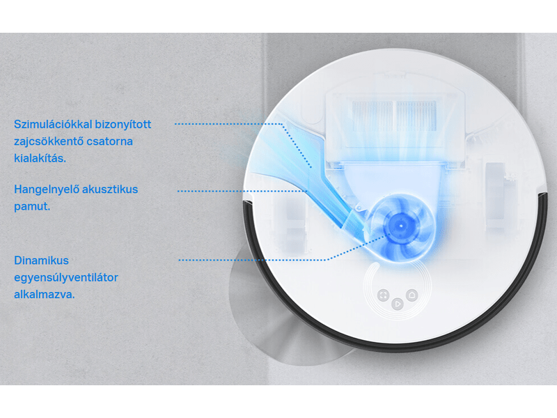 Robotporszívó és felmosó,Lidar,fehér