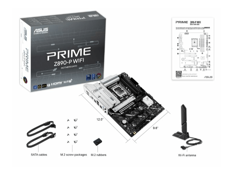Asus PRIME Z890-P WIFI LGA1851 Alaplap (PRIMEZ890PWIFI)