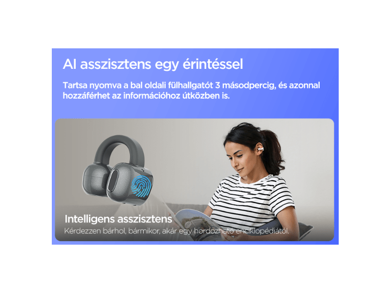 ZTE Nubia Live Clip TWS fülhallgató, szürke