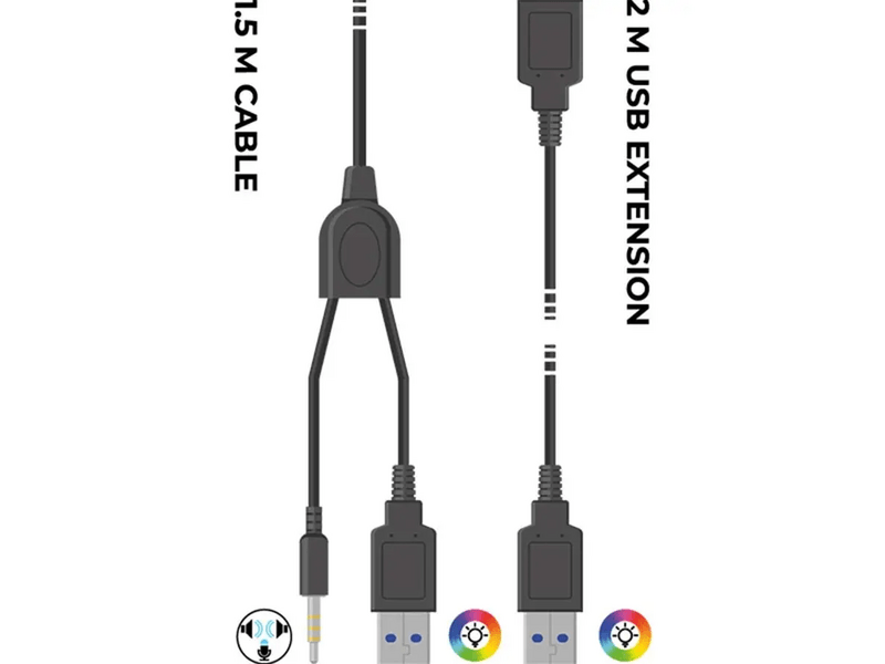 Subsonic Spectra Gaming headset, fekete (SA5684)