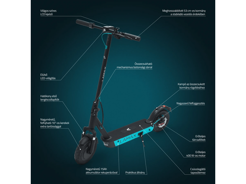 LAMAX eCruiser SC30 Elektromos roller
