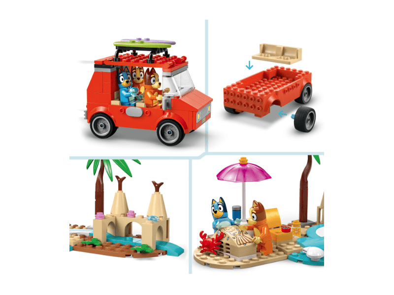 LEGO® Bluey: Bluey i njezina obitelj idu na plažu (11202)
