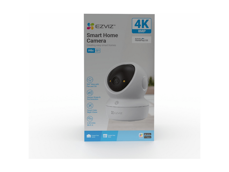 Ezviz H6C 4K Beltéri kamera, fehér (CS-H6C-R200-8H8WFL)