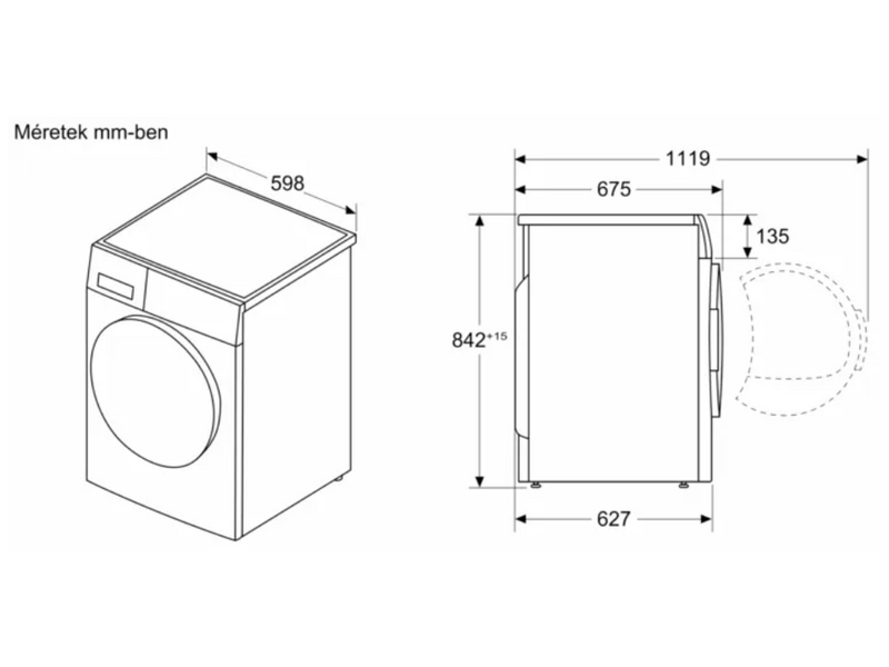 Bosch WRB247CEBY Serie8 Szárítógép