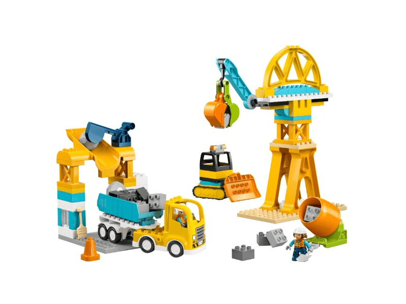 LEGO® DUPLO® Városi kalandok 3 az 1-ben építési terület és munkagépek (10476)