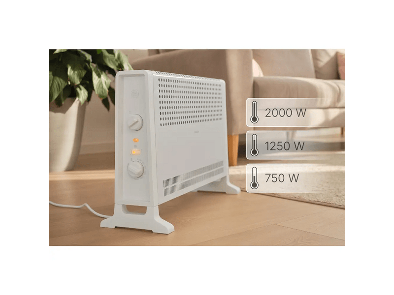 Sencor SCF 2021WH Elektromos konvektor, 2000W, fehér