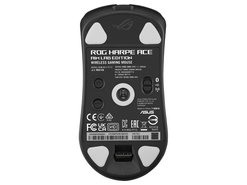 Asus ROG Harpe Ace Aim Lab Edition Vezeték nélküli egér, Fekete
