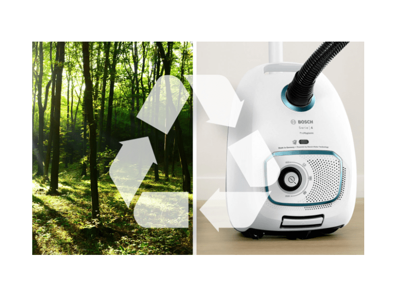 Bosch BGL41HYG0L Porzsákos porszívó, fehér