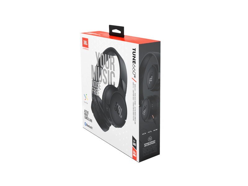JBL Tune 660NC Bluetooth fejhallgató, fekete