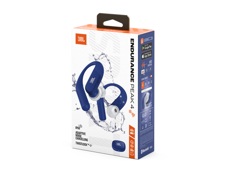 JBL Endurance Peak 4 TWS Fülhallgató, kék