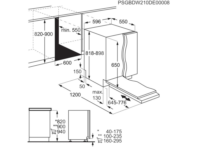 AEG GI6200B1EU Beépíthető mosogatógép