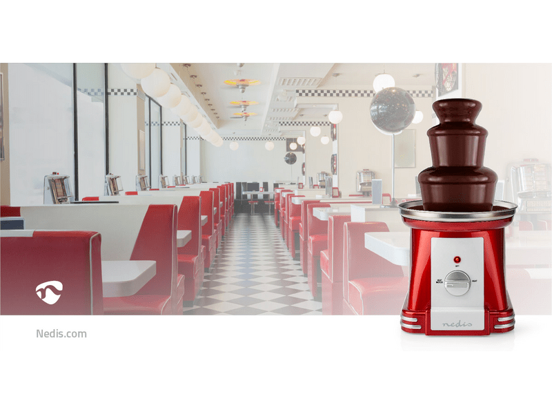 Nedis FCCF100FRD Csokoládészökőkút, 90 W