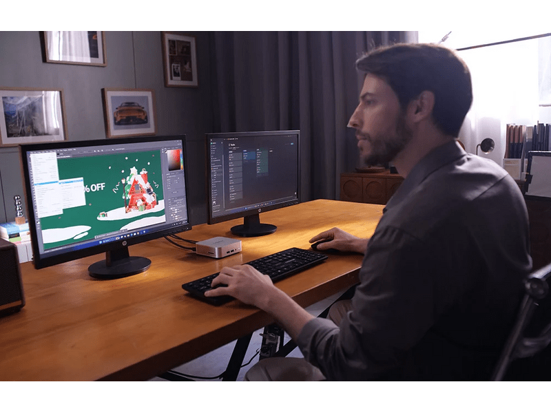 Geekom A6 R7 16GB/1TB Mini PC (GMA6R76800-161-EU) + Win11 Pro