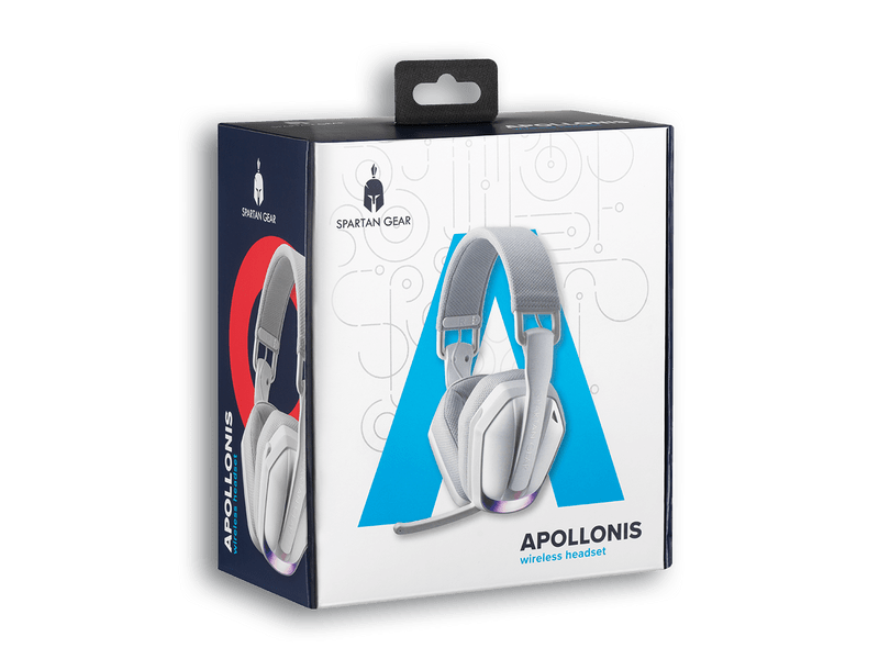 Spartan Gear Apollonis Gamer headset, fehér (SGHSW03)