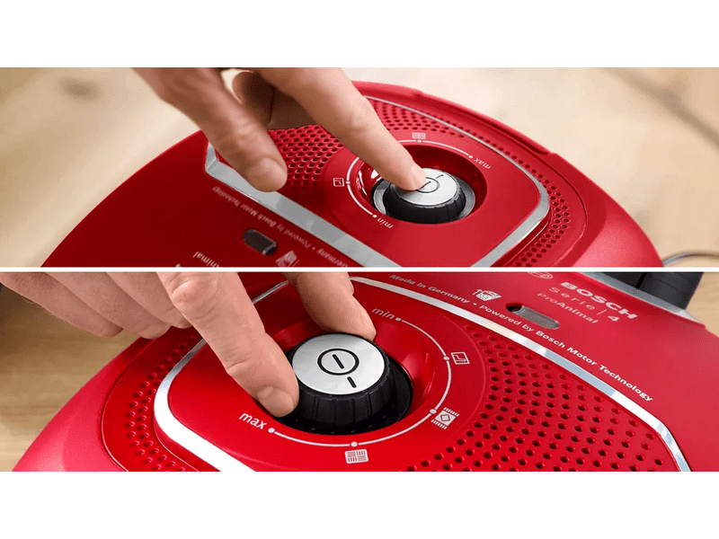 Bosch BGB41PET1 Serie 4 Porzsákos porszívó, vörös