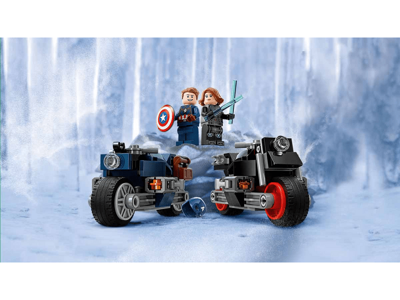 LEGO® Marvel Super Heroes Fekete Özvegy és Amerika Kapitány motorkerékpárok (76260)