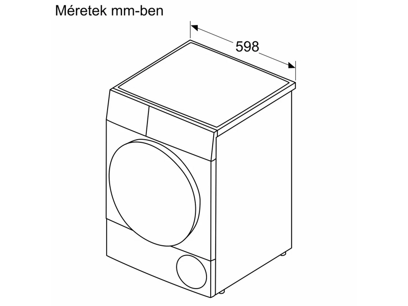 Bosch WQB246DNBY Serie 8 Szárítógép