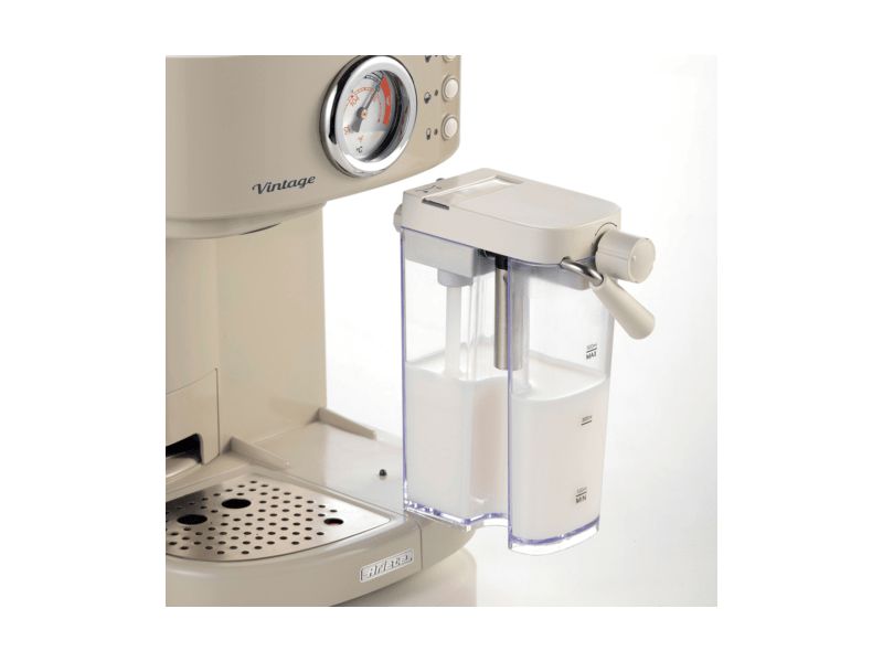 Ariete 1383 Vintage kávéfőző tejhabosítóval (bézs)