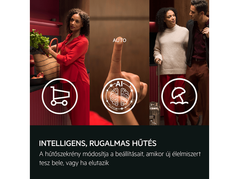 AEG TC7CS18GES Alulfagyasztós kombinált hűtő