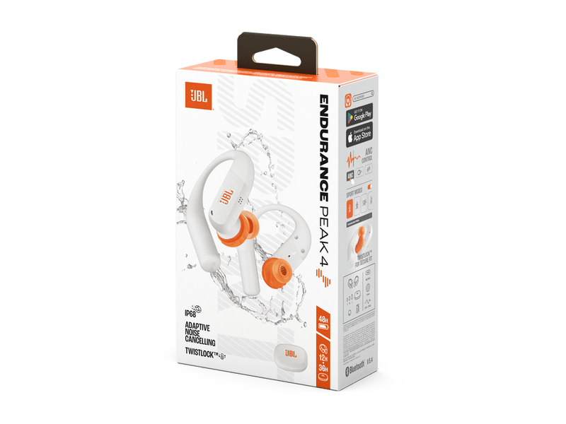 JBL Endurance Peak 4 TWS Fülhallgató, fehér