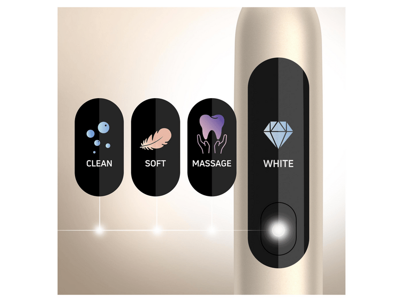 Sencor SOC 5011GD Intelligens szónikus fogkefe, arany