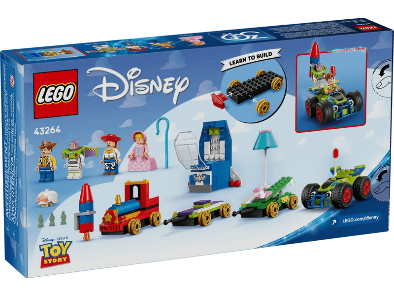 LEGO® Disney i Pixar Priča o igračkama Blagdanski vlak i trkaći automobil na daljinsko upravljanje (43264)