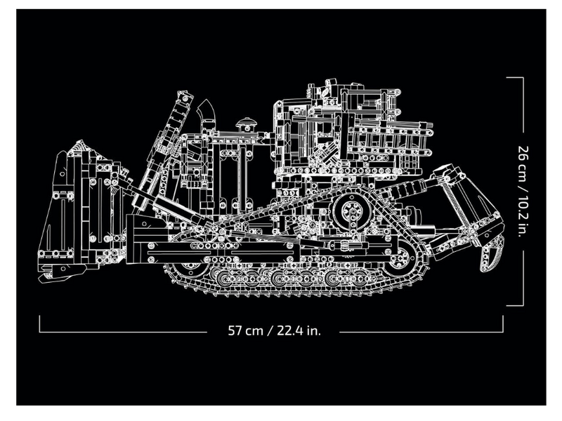 LEGO® Technic™ Applikációval irányítható Cat® D11 buldó (42131)