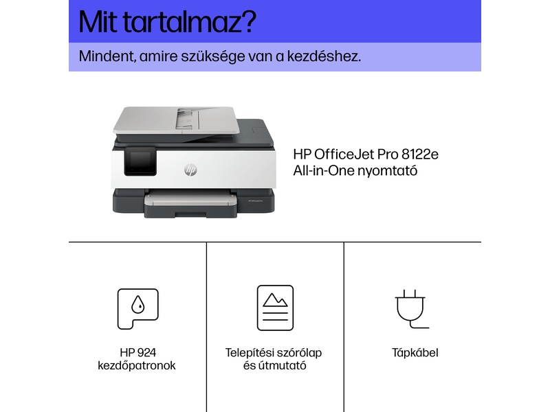 HP OfficeJet Pro 8122e All-in-One nyomtató (405U3B) Instant Ink