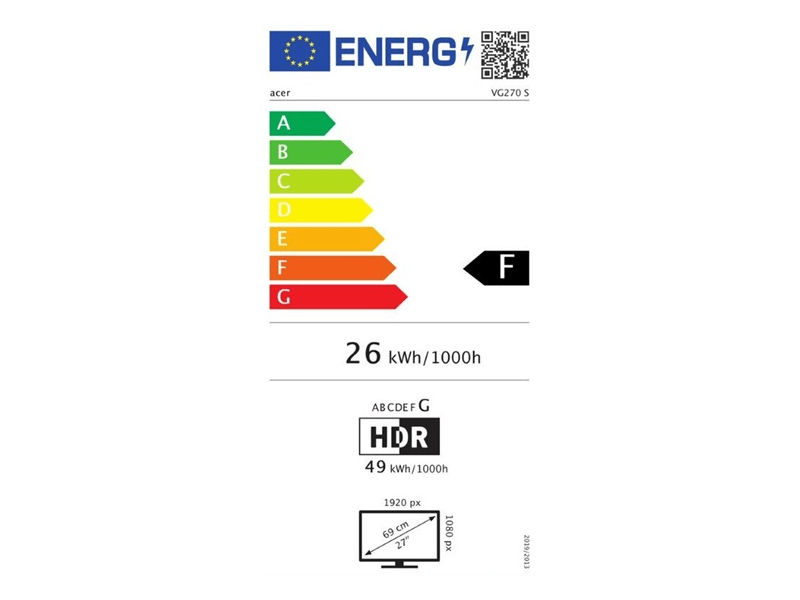 Acer 27  Nitro VG270Sbmiipx  monitor