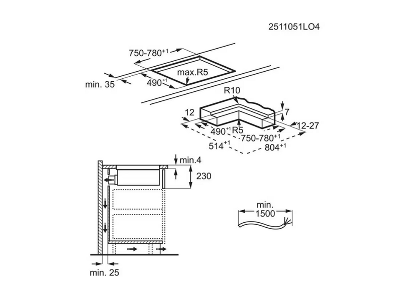 Electrolux ECC83410CT XT Bridge Indukciós főzőlap