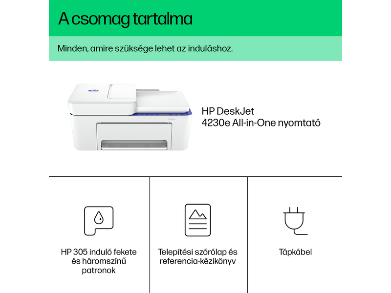 HP DeskJet Plus 4230E AiO ADF nyomtató